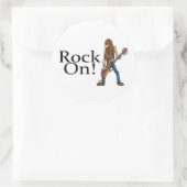 Rock On Ronde Sticker (Tas)