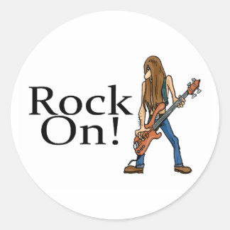Rock On Ronde Sticker