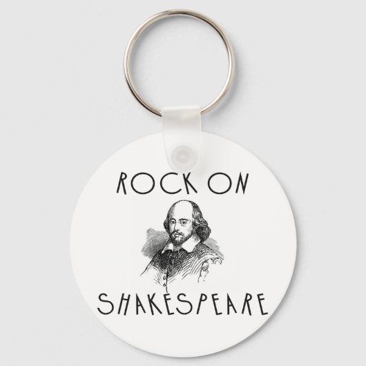 Rock On Shakespeare Sleutelhanger (Voorkant)
