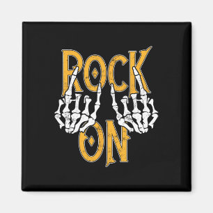 Rock On Skelet Handen Rock And Roll Metal Concert Magneet