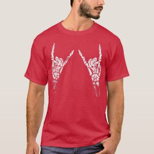 Rock on Skeleton Hands, Concert star, Meta T-shirt