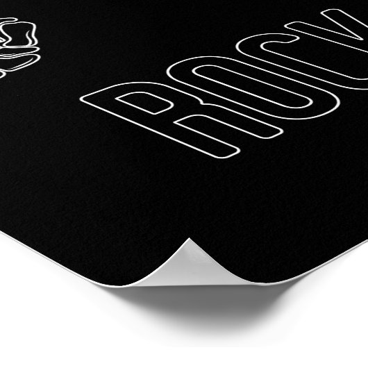 Rock on Skeleton Hands Poster (Hoek)