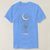 Rock on Skeleton Moon Band T - shirts Women Mannen (Design voorkant)