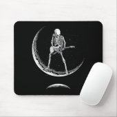 Rock On Skeleton Moon Shirt - Funny Halloween Rock Muismat (Met muis)