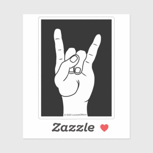 Rock On Sticker (Vel)