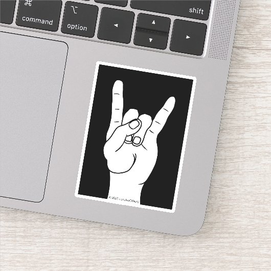 Rock On Sticker (Detail)