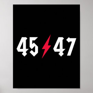 Rock On Trump 45 47 President Trump Rocks Poster