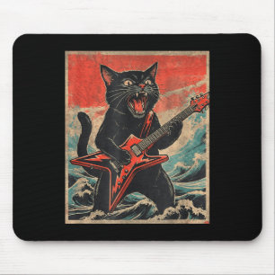 Rock On Vintage Gitarist Kat Cool Band Stijl Cadea Muismat