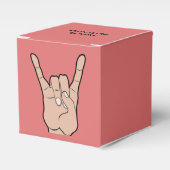 ROCK OP aangepaste gunst doos Bedankdoosjes (Voorkant Zijde)