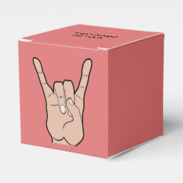 ROCK OP aangepaste gunst doos Bedankdoosjes