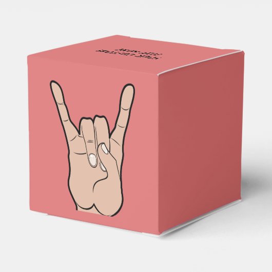 ROCK OP aangepaste gunst doos Bedankdoosjes (Achterkant)