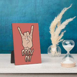 ROCK OP aangepaste kleurenplak Fotoplaat