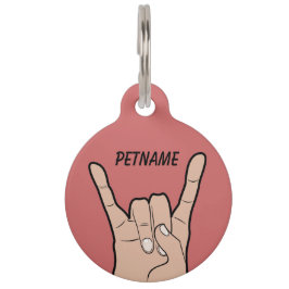 ROCK OP aangepaste labels voor huisdieren Huisdierpenning