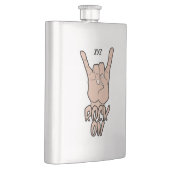 ROCK OP aangepaste monogram Heupfles (Rechts)