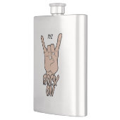 ROCK OP aangepaste monogram Heupfles (Links)