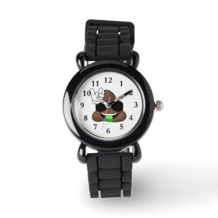Rock op Emoji Poop Horloge