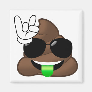 Rock op Emoji Poop Magneet