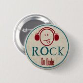 Rock op Man Ronde Button 5,7 Cm (Voorkant /achterkant)