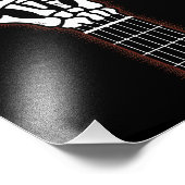 Rock op Skeleton Hand gitaar geschenken Foto Afdruk (Hoek)