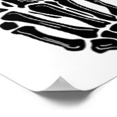 Rock op Skeleton Hand Halloween Poster (Hoek)