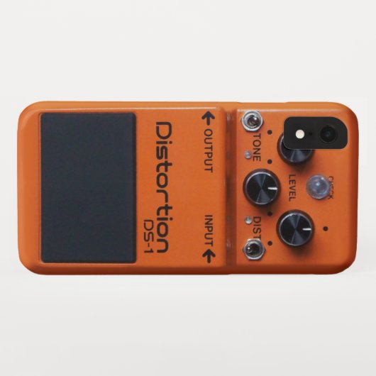 Rock Oranje Distortion Pedal Case-Mate iPhone Case (Achterkant (horizontaal))