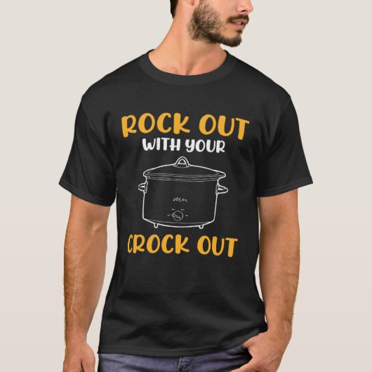 Rock out met je Crock Out Chef Food T-shirt (Voorkant)