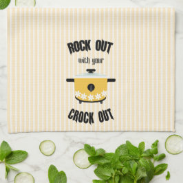 Rock Out met je Crock Out Geel Theedoek