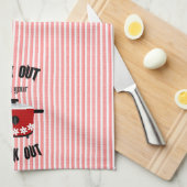 Rock Out met je Crock Out Red Stripe Theedoek (Quarter Fold)