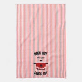 Rock Out met je Crock Out Red Stripe Theedoek (Verticaal)