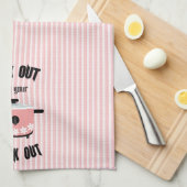 Rock Out met je Crock Out Roze Theedoek (Quarter Fold)