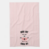 Rock Out met je Crock Out Roze Theedoek (Verticaal)