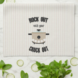 Rock Out met je Crock Out Taupe Beige Theedoek