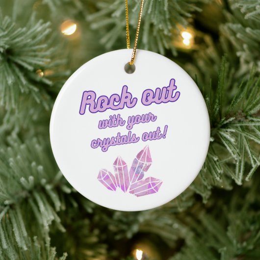 Rock out met je Crystals Out Ornament (Boom)
