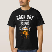 Rock Out met papa T-shirt (Voorkant)