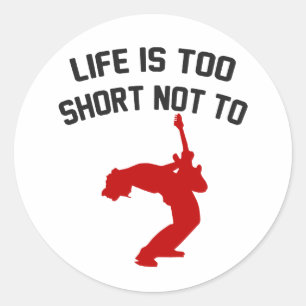 Rock out ronde sticker