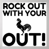 Rock Out Rooster Poster (Voorkant)