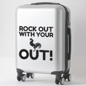 Rock Out Rooster Sticker (Koffer)