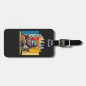 Rock Out with the Groove Gorilla – Retro Music Lov Bagagelabel (Voorkant horizontaal)