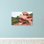 Rock Outcrop in de tuin van de goden Canvas Afdruk (Insitu (Houten vloer))