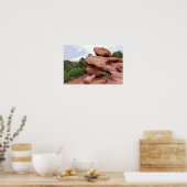 Rock Outcrop in de tuin van de goden Poster (Keuken)