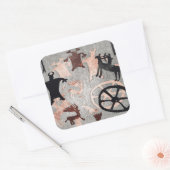 Rock Painting 1994 Vierkante Sticker (Envelop)