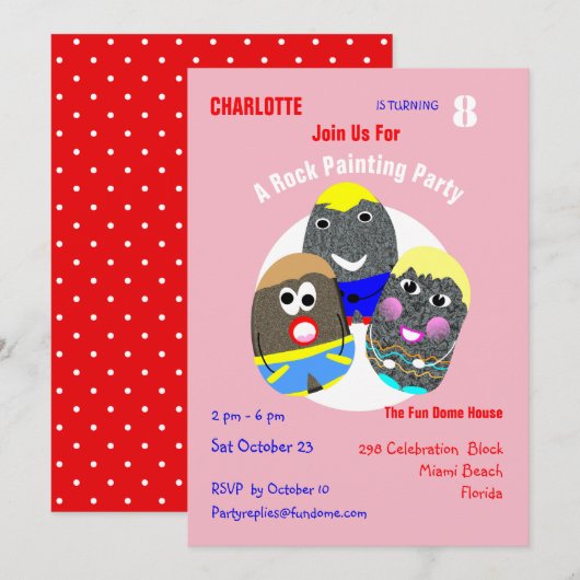 Rock Painting Community persoonlijke hashtag Kaart (Voorkant / Achterkant)