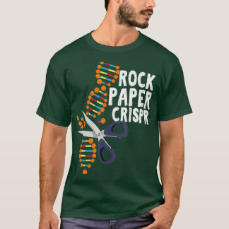 Rock Paper Crispr DNA Bioloog Genetic Science T-shirt