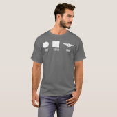 Rock Paper Rank retro T-shirt (Voorkant volledig)