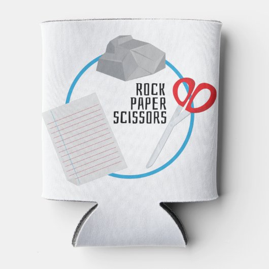 Rock Paper-schaar Blikjeskoeler (Voorkant)