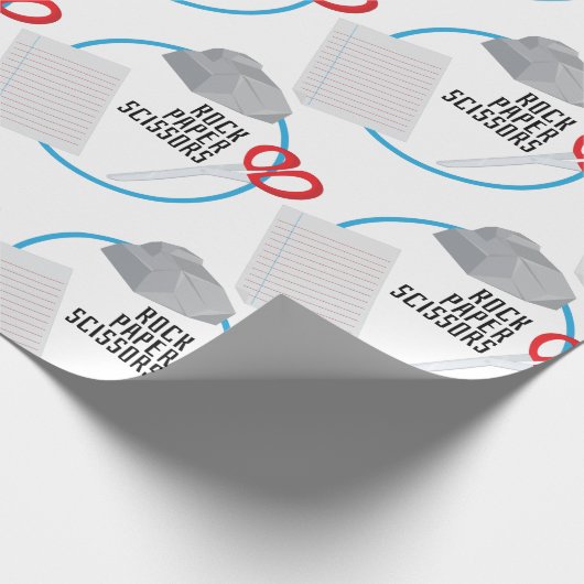 Rock Paper-schaar Cadeaupapier (Hoek)