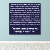 Rock Paper-schaar Canvas Afdruk (Insitu (Houten vloer))