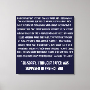 Rock Paper-schaar Canvas Afdruk