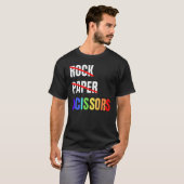 Rock Paper Schaar Lesbisch Paar LGBTQ Pride Mon T-shirt (Voorkant volledig)
