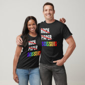 Rock Paper Schaar Lesbisch Paar LGBTQ Pride Mon T-shirt (Unisex)
